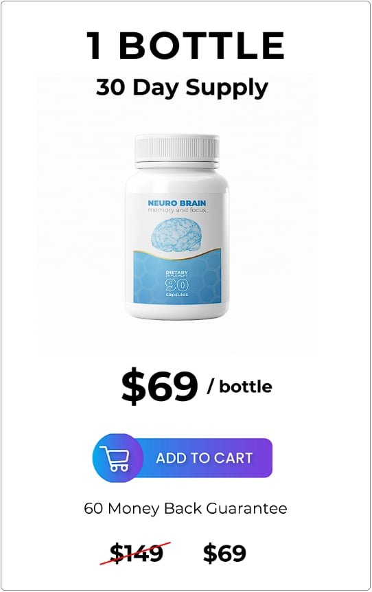 1x neuro brain bottle supplement